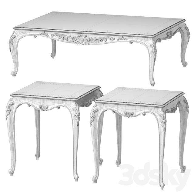 BÀN TRÀ CỔ ĐIỂN LOUIS 15 (Andrea Fanfani Coffee Table 733)